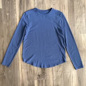 Lululemon Shirt Womens Size M(?) Blue Long Sleeve WORN STAINED